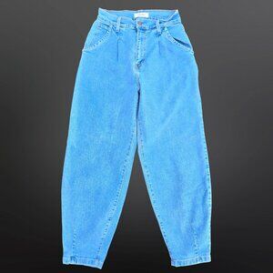 VIBRANT M.i.U Baggy Balloon Barrel Pleated Jeans Size 3 Waist 25 Light Wash